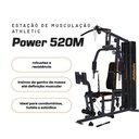 Ver imagem 5 de Estação de Musculação Athletic Power 520m 67,5kg Usuário 125kg +45 Exercícios para Casa e Condomínio