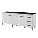 Ver imagem 1 de Balcão Atenas 4 Portas e 3 Gavetas Kaiki Moveis Branco