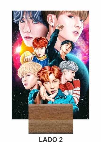 Display - Painel - Totem - Decorativo - KPOP - BTS - 2