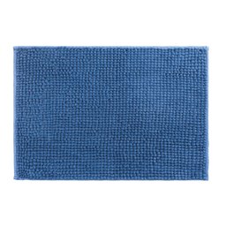 Tapete De Banheiro Piso Saída de Box Antiderrapante Bolinha - Azul-Escuro - 1