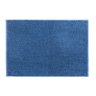 Tapete De Banheiro Piso Saída de Box Antiderrapante Bolinha - Azul-Escuro - 1