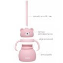 Ver imagem 5 de Copo de Treinamento de Silicone com Canudo Ursinho Rosa - Buba