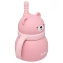Ver imagem 4 de Copo de Treinamento de Silicone com Canudo Ursinho Rosa - Buba
