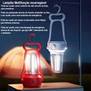 Ver imagem 3 de Lanterna Lampião Led Luminária de Mesa Retrô Recarregável Lampada de Emergencia Bivolt Luz Camping F