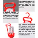 Ver imagem 7 de Lanterna Lampião Led Luminária de Mesa Retrô Recarregável Lampada de Emergencia Bivolt Luz Camping F
