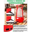 Ver imagem 5 de Lanterna Lampião Led Luminária de Mesa Retrô Recarregável Lampada de Emergencia Bivolt Luz Camping F