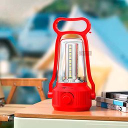 Lanterna Lampião Led Luminária de Mesa Retrô Recarregável Lampada de Emergencia Bivolt Luz Camping F - 2