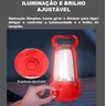 Lanterna Lampião Led Luminária de Mesa Retrô Recarregável Lampada de Emergencia Bivolt Luz Camping F - 9