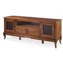 Ver imagem 2 de Rack Madeira Maciça com Pés Luis Xv 2 Gavetas 2 Portas e Nicho 60503 Linz Móveis - Imbuia Glazer