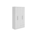 Ver imagem 1 de Guarda Roupa Solteiro 4 Portas e 2 Gavetas Zeus Branco - Lopas