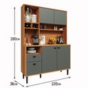 Ver imagem 4 de Armário de Cozinha Completa 4 Portas 2 Gavetas Veneza Movelove