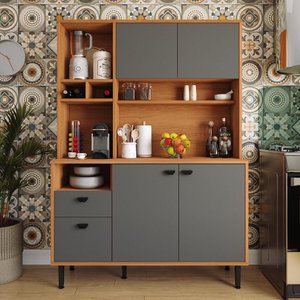 Armário de Cozinha Completa 4 Portas 2 Gavetas Veneza Movelove
