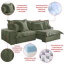 Ver mais imagens de Sofá Retrátil e Reclinável 3 Lugares 250cm Linho Zeus Yescasa