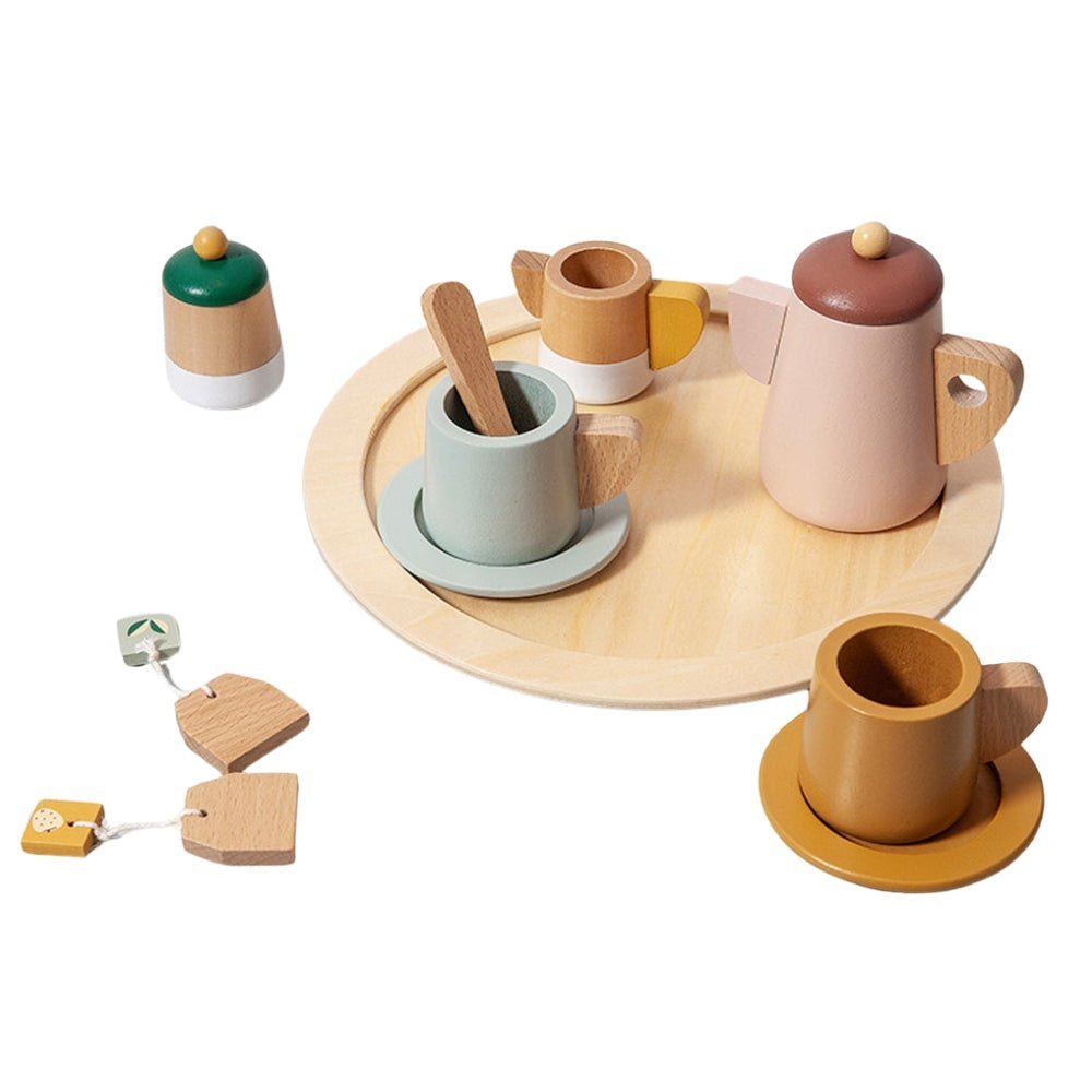 Jogo de Chá para Brincar/ Cozinha Infantil Brinquedos Educativos Sensoriais - 5