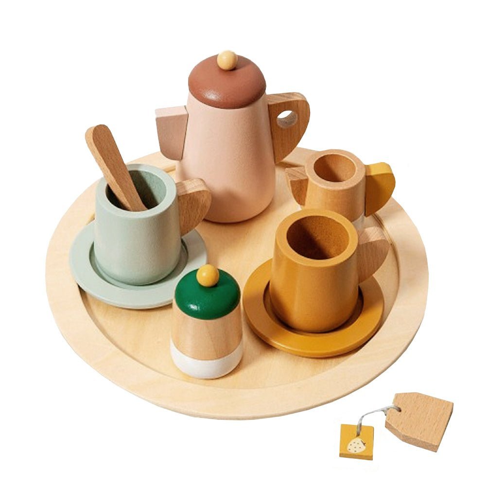 Jogo de Chá para Brincar/ Cozinha Infantil Brinquedos Educativos Sensoriais - 3