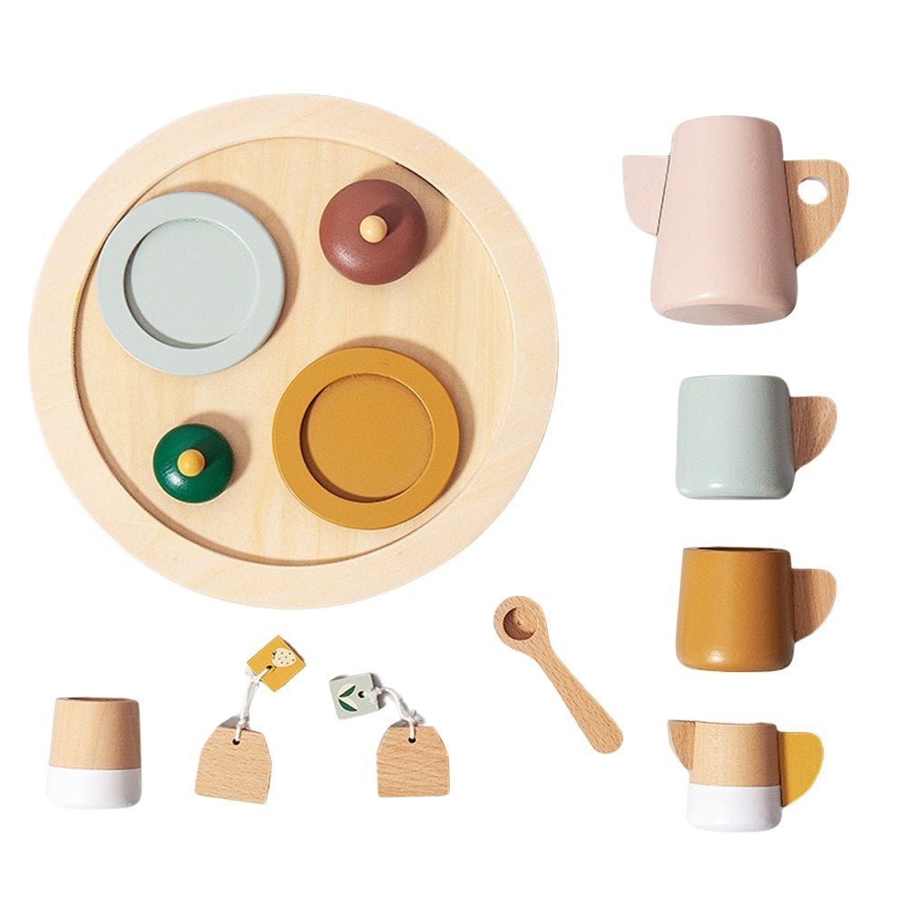 Jogo de Chá para Brincar/ Cozinha Infantil Brinquedos Educativos Sensoriais - 4