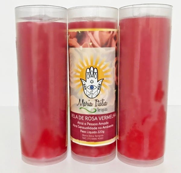 Kit Vela de aroma Rosas Vermelha com 3 unidades - 1