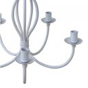 Ver imagem 4 de Lustre Branco de Ferro Artesanal em Metal Decoração Provençal