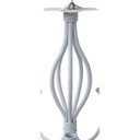 Ver imagem 6 de Lustre Branco de Ferro Artesanal em Metal Decoração Provençal
