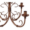 Ver imagem 6 de Lustre de Ferro Artesanal na cor Cobre para Decoração Interna Retrô