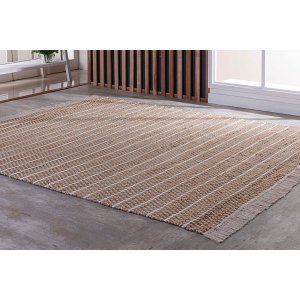 Tapete Indiano - Juta Cochin - 1,50M x 2,00M - Bege - Niazitex