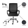 Kit 6 Cadeiras de Escritório Secretaria Diretor Roma Ergonômica - 4