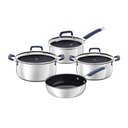 Ver imagem 1 de Jogo de Panelas Tramontina Romagna 28799030 Inox / Azul