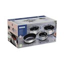 Ver mais imagens de Jogo de Panelas Tramontina Romagna 28799030 Inox / Azul