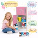 Ver mais imagens de Geladeira Infantil Duplex Grande Madeira Freezer 2 Portas Rosa MDF Criança Kit Completo Mini Mercado