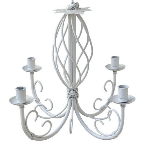 Lustre de Ferro Provençal em Espiral para Decoração de Quarto