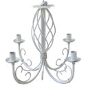 Ver imagem 1 de Lustre de Ferro Provençal em Espiral para Decoração de Quarto