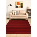 Ver imagem 1 de Tapete Kilim Sumak 248x291 Listrado Vermelho Azul Escuro