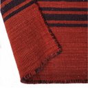 Ver imagem 4 de Tapete Kilim Sumak 248x291 Listrado Vermelho Azul Escuro