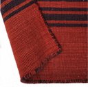 Ver imagem 4 de Tapete Kilim Sumak 248x291 Listrado Vermelho Azul Escuro