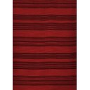 Ver imagem 2 de Tapete Kilim Sumak 248x291 Listrado Vermelho Azul Escuro