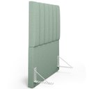 Ver imagem 6 de Cabeceira Cama Box Painel Solteiro 100 Cm Dália W01 Linho Verde Menta - Lyam Decor