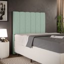 Ver imagem 1 de Cabeceira Cama Box Painel Solteiro 100 Cm Dália W01 Linho Verde Menta - Lyam Decor
