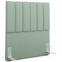 Ver imagem 2 de Cabeceira Cama Box Painel Solteiro 100 Cm Dália W01 Linho Verde Menta - Lyam Decor