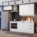 Ver imagem 5 de Cozinha Compacta Amy 4 Peças Casa 812 MDF Branca Modulada Cooktop Forno 280cm