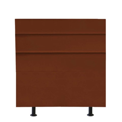 Cabeceira Estofada Argentina 100cm Solteiro Para Cama Box Quarto Suede Terracota Telha - Gat Magazin