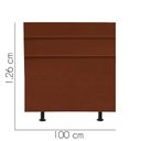 Ver imagem 2 de Cabeceira Estofada Argentina 100cm Solteiro Para Cama Box Quarto Suede Terracota Telha - Gat Magazin