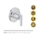 Ver imagem 2 de Acabamento Monocomando Chuveiro Beta 4993.c109.chu Cromado Deca