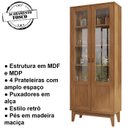 Ver imagem 3 de Cristaleira 2 Portas Para Sala De Estar 50521 Cedro DCASA