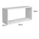 Ver imagem 4 de Nichos Decorativo Coleções Organizador MDF Branco kit 6 pçs