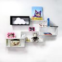 Ver imagem 1 de Nichos Decorativo Coleções Organizador MDF Branco kit 6 pçs