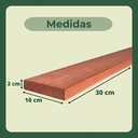 Ver imagem 4 de 10 Ripas Sarrafos de Eucalipto 2x10x30cm Aplainado Artesanato