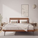 Ver imagem 1 de Base Box Cama Japonesa Toquio King com Cabeceira Almofada Linho Telha
