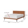 Base Box Cama Japonesa Toquio King com Cabeceira Almofada Linho Telha - 4