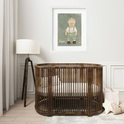 Quadro Infantil Urso Marinheiro - 60x48cm:moldura Branca - 1