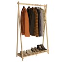 Ver imagem 2 de Expositor Decorativa para Guardar Roupas Simples com Maleiro Technox